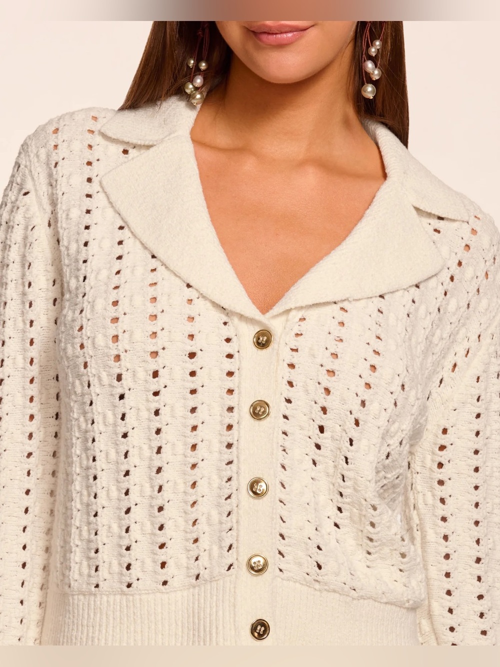 Ramy Brook Nadia Bauble Knit Cardigan Bnwt - Picture 3 of 7